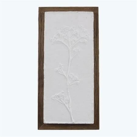 YOUNGS Wood Wall Leaf Sign with Resin Art 21721